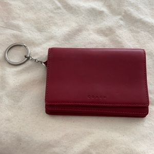 Coach keychain wallet with dust jacket